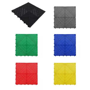 Vented Modular Interlocking Flooring Tiles
